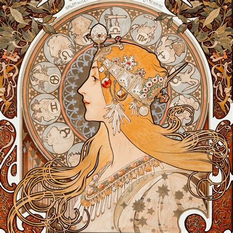 Alphonse Mucha Art Nouveau Artworks I Free Cc0 Vintage Illustrations