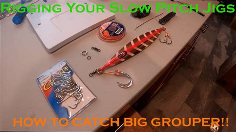 Catch Big Grouper How To Rig Slow Pitch Jigs Rod Room Tour Youtube