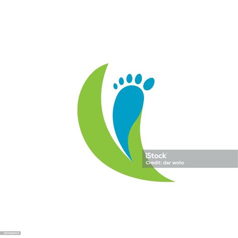Foot Care Logo Template Vector Icon Illustration Stock Illustration