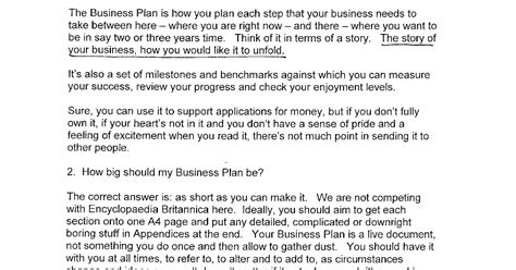 Business Plan Examples For Students With Answer 10 Business Plan