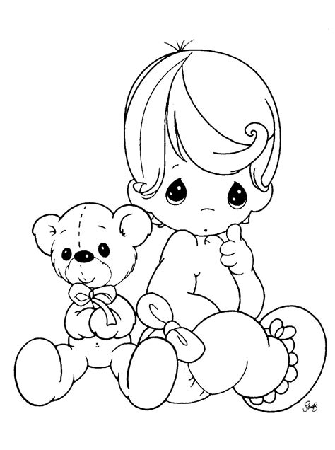 Here are images to print and color of characters well known by children, coming from the world of video games. Free Printable Baby Coloring Pages For Kids