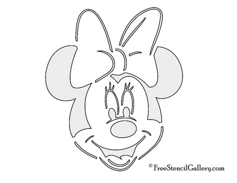 Minnie Mouse Face Templates