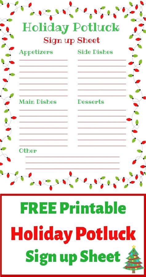 Organize an office party with an online potluck sign up to coordinate food. Holiday Potluck Sign up Sheet - Just What We Eat ...