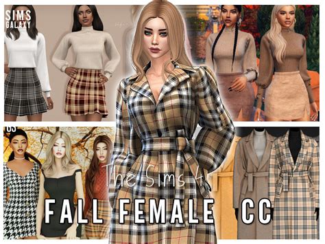 Sims 4 Cc Fall Female Clothing Collection Its Sims Galaxy