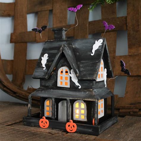 Diy Haunted House That Lights Up Angie Holden The Country Chic Cottage