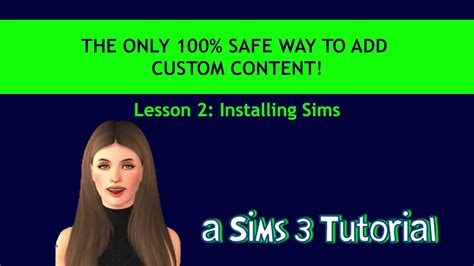 2020 Sims 3 Tutorial Lesson 2 Installing Sims Youtube