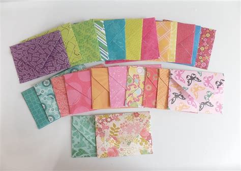 3.5x5 folded cards & envelopes. Set Of 24 Gift Card Envelopes Small Envelopes with Insert