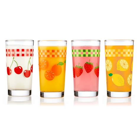 Buy Libbey Vintage Juice Glasses 11 Ounce Assorted Set Of 4 Online At Lowest Price In India
