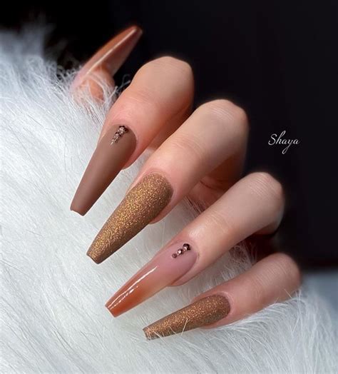 40 Cool Brown Nail Designs To Try In Fall The Glossychic Fall