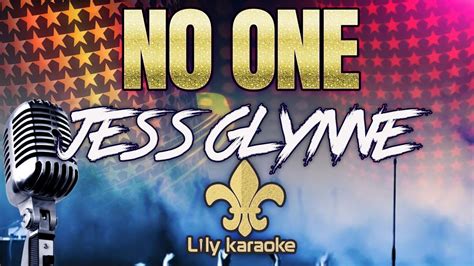 Jess Glynne No One Karaoke Version Youtube