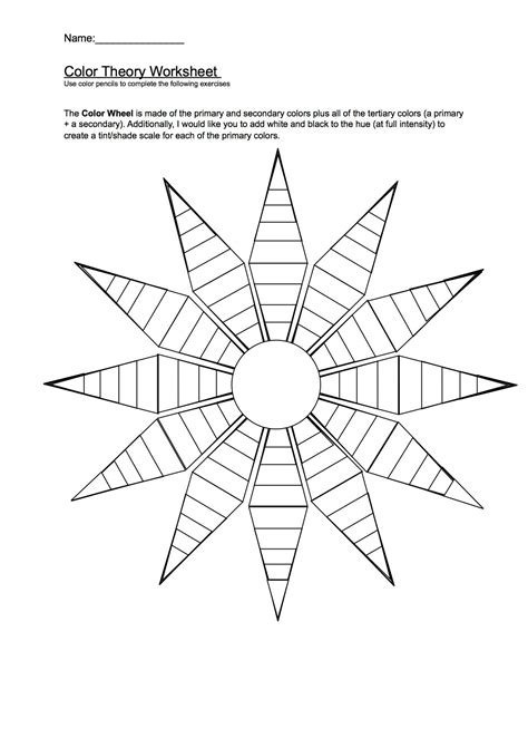 See more ideas about color wheel worksheet, color wheel, coloring pages. Color Wheel Worksheet | Art worksheets, Art lessons ...