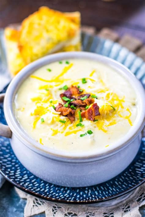 Outback steakhouse potato soup has nothing on the homemade soup recipe it is load withe bacon, potato, sour creamy to make it extra cream. Creamy Potato Soup Recipe | Soulfully Made