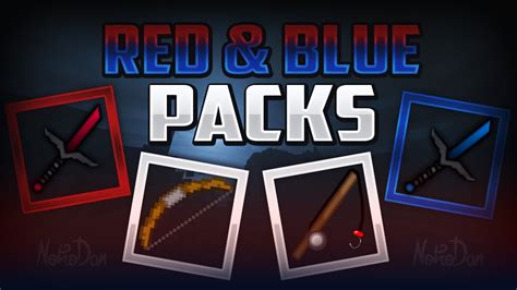 Minecraft Pvp Texture Pack Red And Blue Packs Youtube
