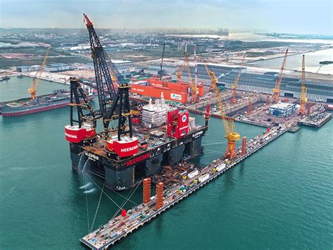 World S Biggest Most Effective Crane Vessel Makes Its Launching