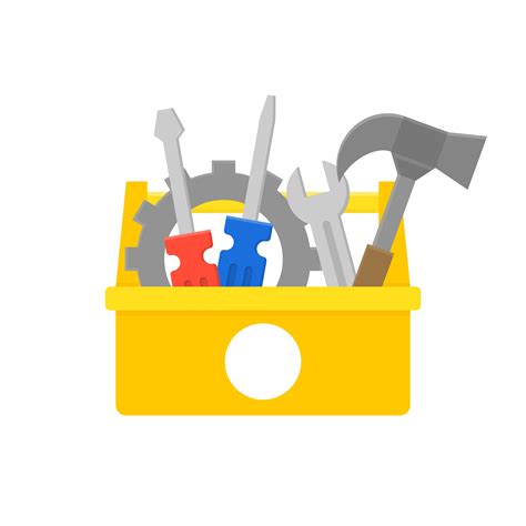 Tool Box And Equipment Icon Maintenance And Repair Service Concept