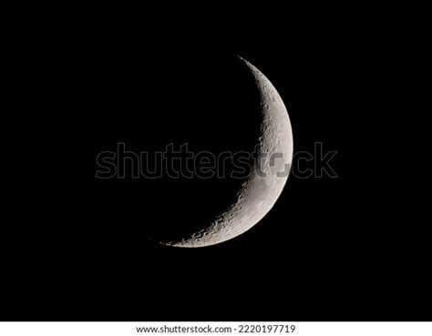 View Crescent Moon Through Telescope Stock Photo 2220197719 Shutterstock