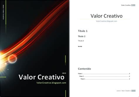 Valor Creativo Plantillas Word 2003 2007 2010 Y 2013 En 2019