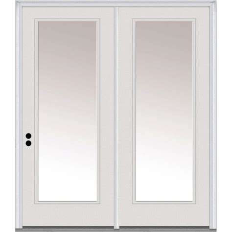 Mmi Door 72 In X 80 In Clear Glass Primed Fiberglass Prehung Right