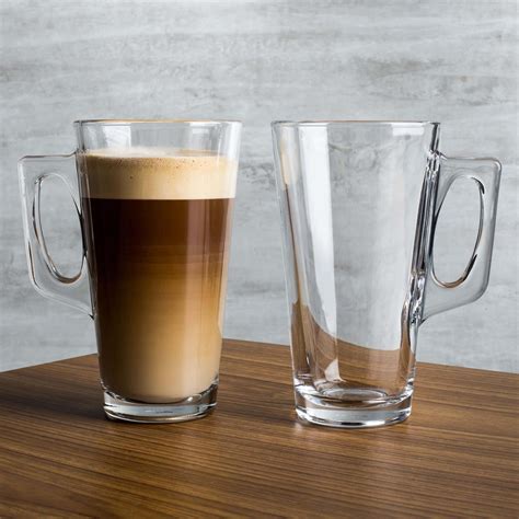 pasabahce barista tall glass coffee mug set of 2 kitchen stuff plus