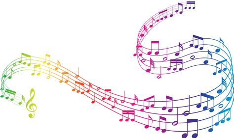 Download Colorful Music Clipart - Transparent Background Music Notes ...