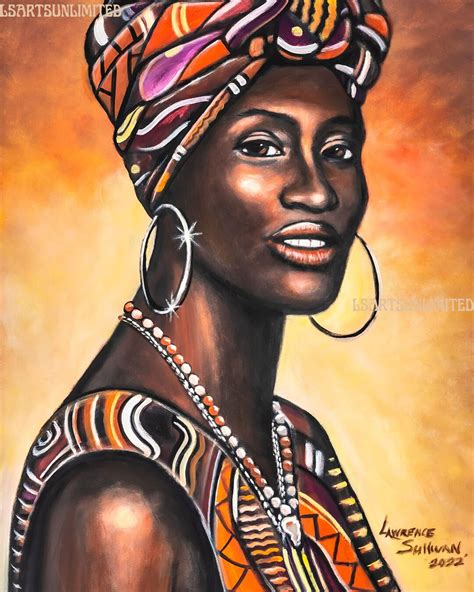 Black Woman Black Art African American Art Black Art Etsy