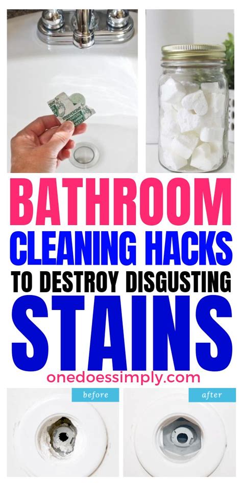 9 Beyond Easy Bathroom Cleaning Hacks To Destroy Disgusting Stains
