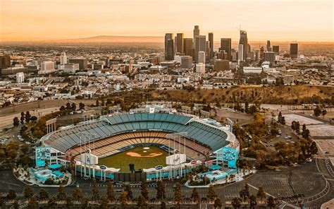 Download Wallpapers Dodger Stadium Elysian Park Los Angeles
