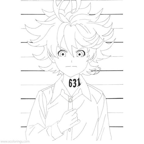 Emma From The Promised Neverland Coloring Pages