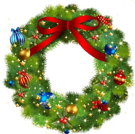 Free Christmas Wreath Vector Art Free Vector Download 215070 Free
