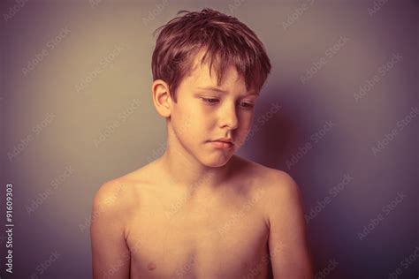 Teenage Boy About Ten Years Old European Appearance Brown Naked Stock Photo Adobe Stock