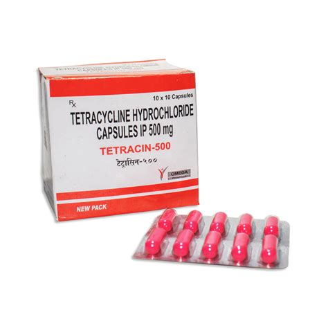Tetracin 500mg Tetracycline Hydrochloride Capsules Ip Generics Wow