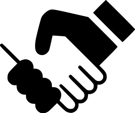Shaking Hands Handshake Handshaking Hand Deal Business Svg Png Icon