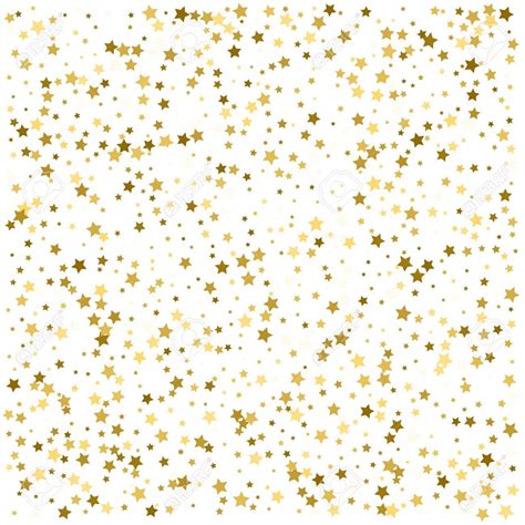 Gold Star Background On White Golden Abstract Decoration Illustration