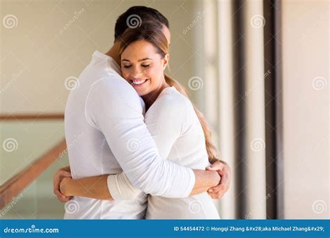 Woman Hugging Her Husband Stock Photo Image Of Love 54454472