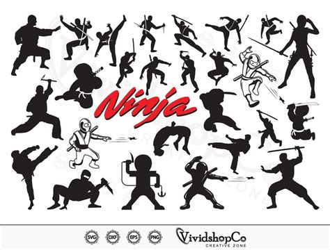 Ninja Svg Ninja Warrior Svg Karata Svg Ninja Star Svg Clipart Cut