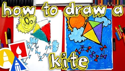 How To Draw A Kite Art For Kids Hub