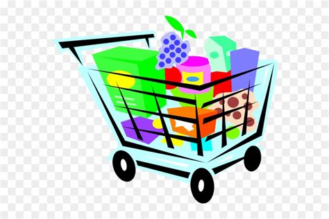 Grocery Shopping Cart Clipart Set Download Clip Art Library