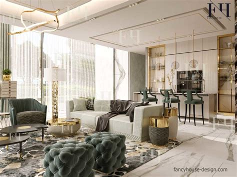 Luxury Modern Apartment Interior Design In Dubai Fancy House