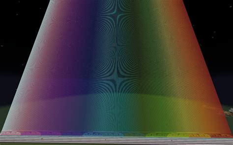 Minecraft Redditor Builds A Huge Rainbow With 352 Beacon Beams