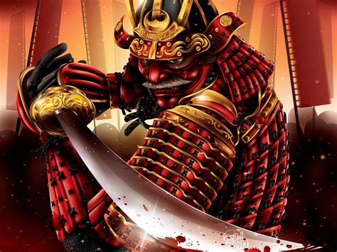 Red Demon Samurai By Arcadia Wiryawan ~jcma~ On Dribbble