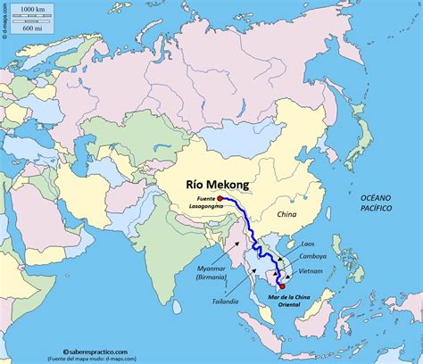 Mekong Mapa Mapa