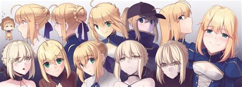 The Many Faces Of Sabers Fate Type Moon Type Moon Anime Fate