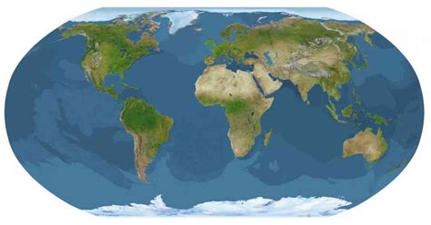 Flat Map Of The Earth