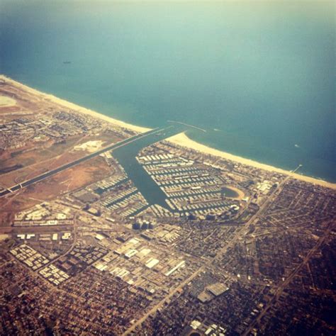 Marina Del Rey City Photo Aerial Los Angeles