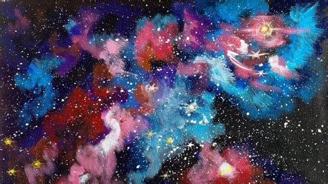 Nebula Painting Tutorial Acrylic Pamela Deculus