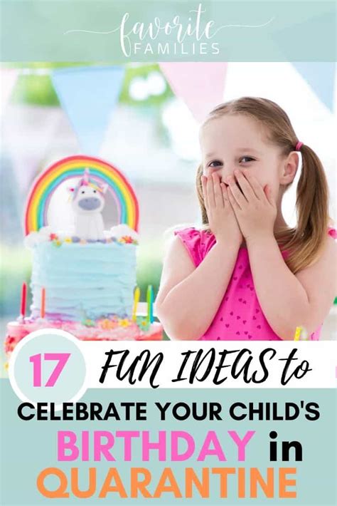 Choose your favourite quarantine gift from thousands of available products. 17 Fun Ideas to Celebrate Your Child's Birthday in ...