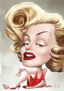 Marilyn Monroe Caricature Caricature Sketch Celebrity Art