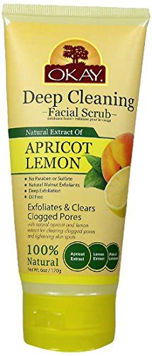 Buy Okay Apricot And Lemon Facial Scrub Deep Exfoliation Leaves