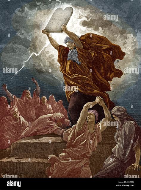 Moses Ten Commandments Painting