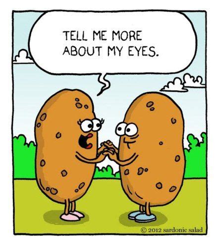 Spud Love By Sardonic Salad Love Cartoon Funny Puns Optometry